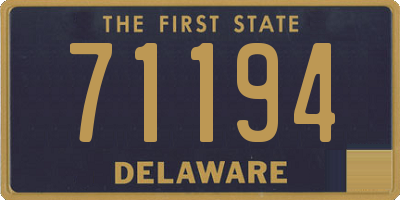 DE license plate 71194