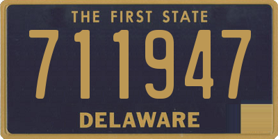 DE license plate 711947