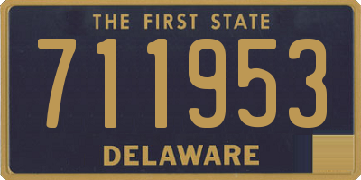 DE license plate 711953