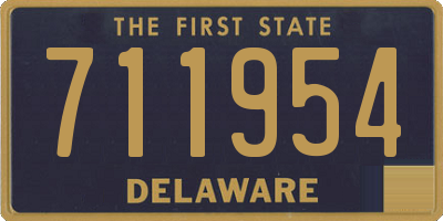 DE license plate 711954