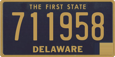 DE license plate 711958