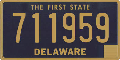 DE license plate 711959