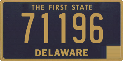 DE license plate 71196