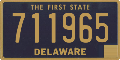 DE license plate 711965