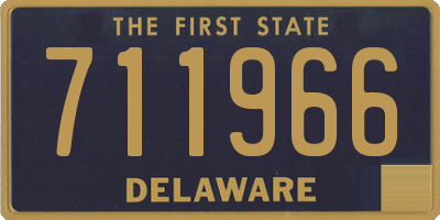 DE license plate 711966