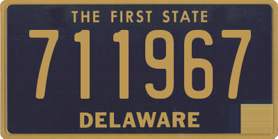 DE license plate 711967