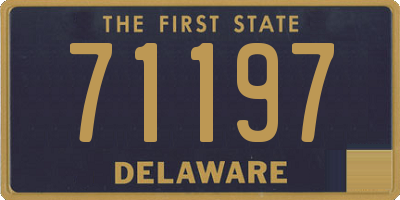 DE license plate 71197