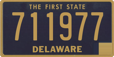 DE license plate 711977
