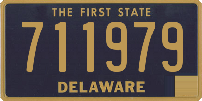 DE license plate 711979