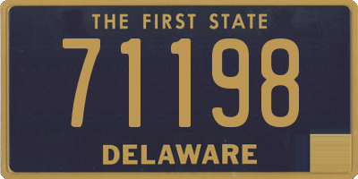 DE license plate 71198