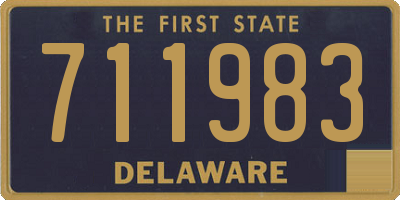 DE license plate 711983