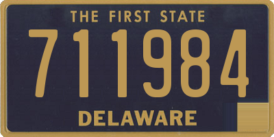 DE license plate 711984