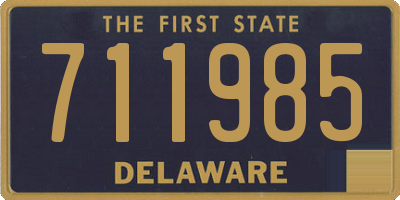 DE license plate 711985