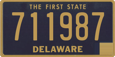 DE license plate 711987