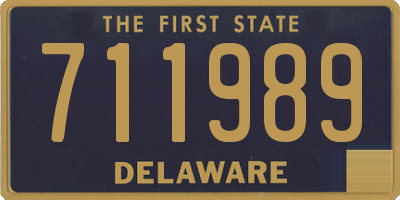 DE license plate 711989