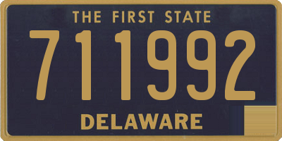 DE license plate 711992