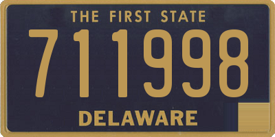 DE license plate 711998