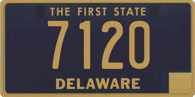 DE license plate 7120