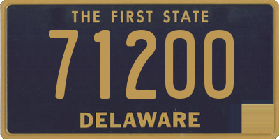 DE license plate 71200