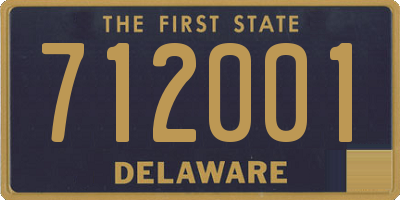 DE license plate 712001