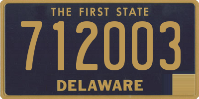 DE license plate 712003