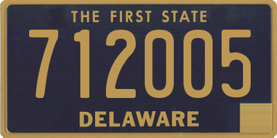 DE license plate 712005
