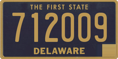 DE license plate 712009