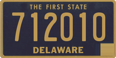 DE license plate 712010