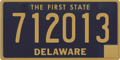 DE license plate 712013