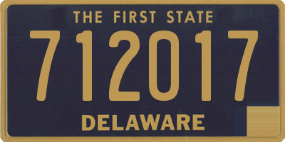 DE license plate 712017