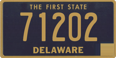DE license plate 71202
