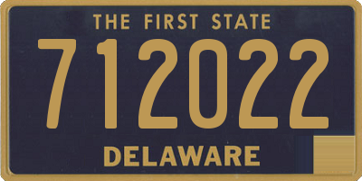 DE license plate 712022