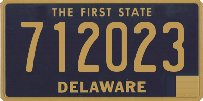 DE license plate 712023
