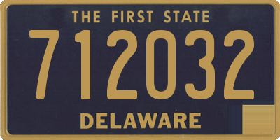 DE license plate 712032
