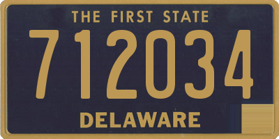 DE license plate 712034