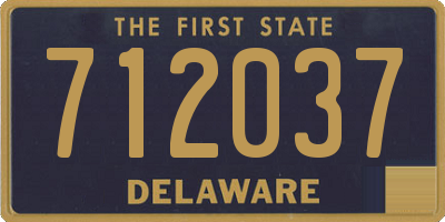 DE license plate 712037