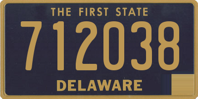 DE license plate 712038