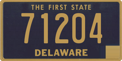 DE license plate 71204