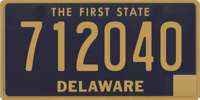DE license plate 712040