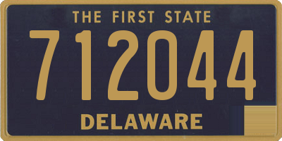 DE license plate 712044