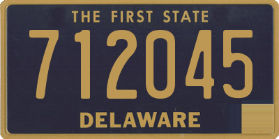 DE license plate 712045