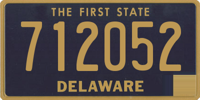 DE license plate 712052
