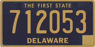 DE license plate 712053