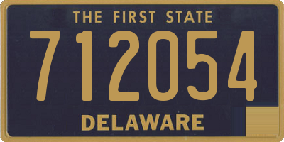 DE license plate 712054