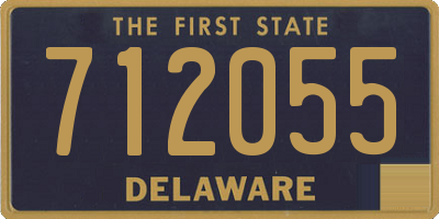 DE license plate 712055