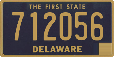 DE license plate 712056