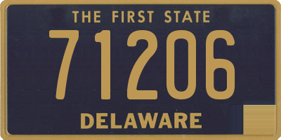 DE license plate 71206