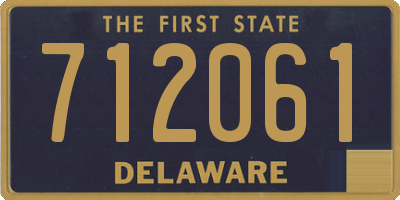 DE license plate 712061