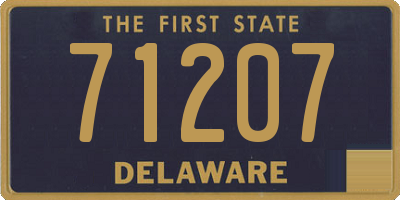 DE license plate 71207