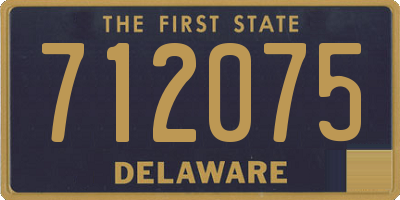 DE license plate 712075